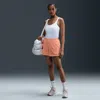 Nike Women's  Sportswear Chill Terry Mid-rise 4" French Terry Shorts In Orange