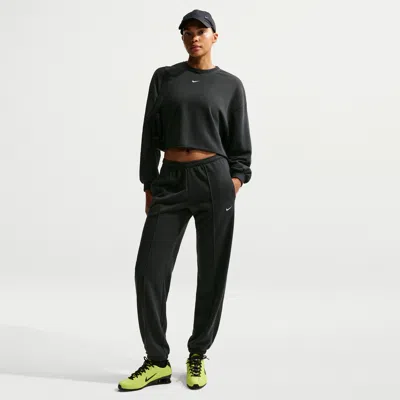 Nike Women's  Sportswear Chill Terry Mid-rise French Terry Jogger Pants In Black