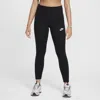 Nike Women's  Sportswear Classic Girls' High-waisted Leggings In Black