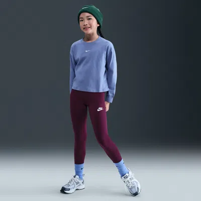 Nike Kids' Women's  Sportswear Classic Girls' High-waisted Leggings In Red