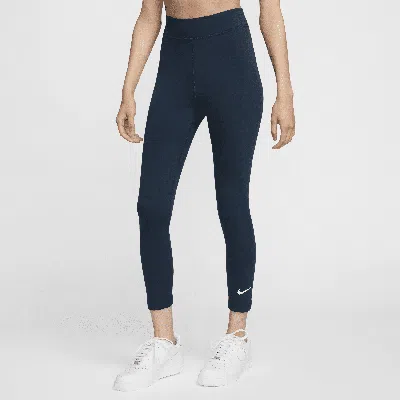 Nike Women's  Sportswear Classic High-waisted 7/8 Leggings In Blue