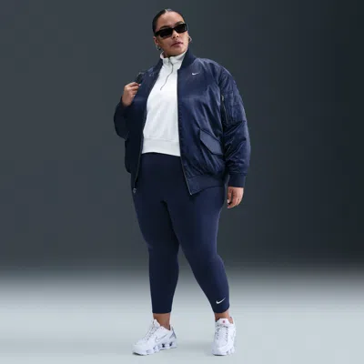 Nike Women's  Sportswear Classic High-waisted 7/8 Leggings (plus Size) In Blue