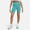 Nike Women's  Sportswear Classic High-waisted 8" Biker Shorts In Green