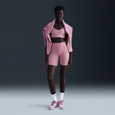 Nike Women's  Sportswear Classic High-waisted 8" Biker Shorts In Pink