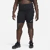 Nike Women's  Sportswear Classic High-waisted 8" Biker Shorts (plus Size) In Black