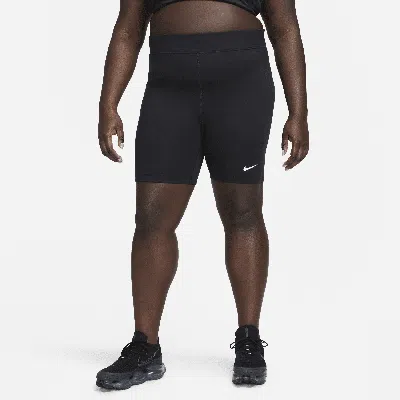 Nike Women's  Sportswear Classic High-waisted 8" Biker Shorts (plus Size) In Black