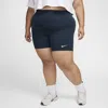 Nike Women's  Sportswear Classic High-waisted 8" Biker Shorts (plus Size) In Blue