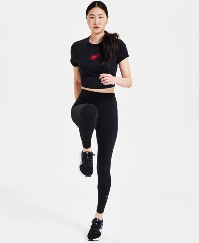 Nike Women's Sportswear Classic High-waisted 7/8 Leggings In Black