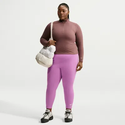 Nike Women's  Sportswear Classic High-waisted 7/8 Leggings (plus Size) In Purple