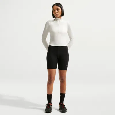Nike Women's  Sportswear Classic High-waisted 8" Biker Shorts In Black