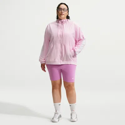 Nike Women's  Sportswear Classic High-waisted 8" Biker Shorts (plus Size) In Purple