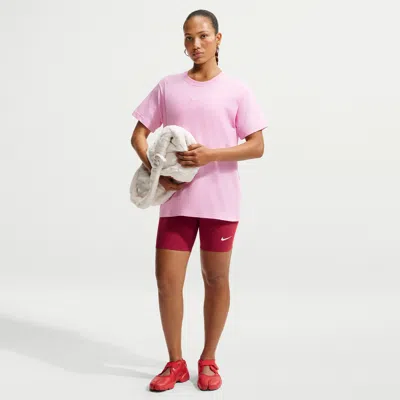 Nike Women's  Sportswear Classic High-waisted 8" Biker Shorts In Red