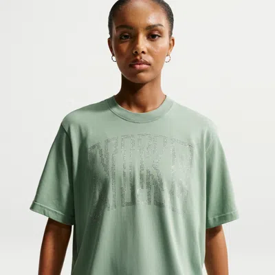 Nike Women's  Sportswear Classic Loose T-shirt In Green