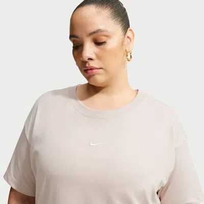 Nike Women's  Sportswear Classic Oversized Short-sleeve T-shirt (plus Size) In Brown