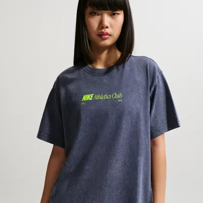 Nike Women's  Sportswear Classic Oversized T-shirt In Blue