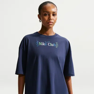 Nike Women's  Sportswear Classic Oversized T-shirt In Blue