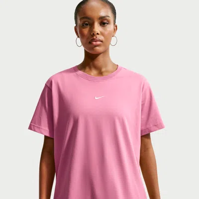Nike Women's  Sportswear Classic Oversized T-shirt In Pink