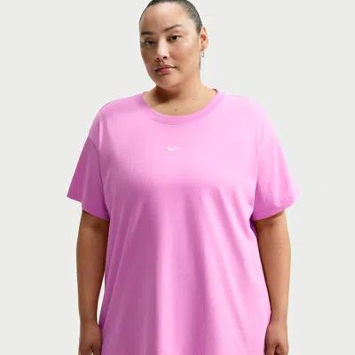 Nike Women's  Sportswear Classic Oversized T-shirt (plus Size) In Pink