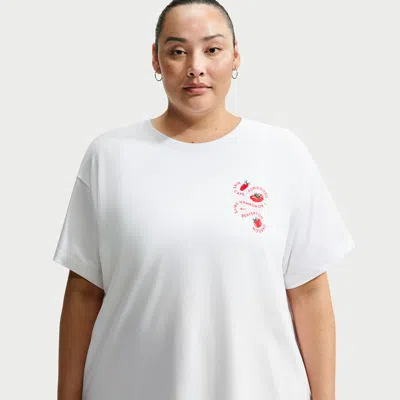Nike Women's  Sportswear Classic Oversized T-shirt (plus Size) In White