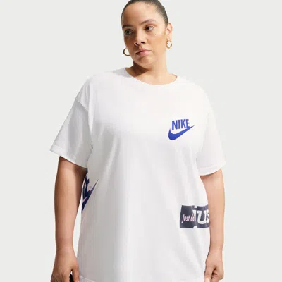 Nike Women's  Sportswear Classic Oversized T-shirt (plus Size) In White