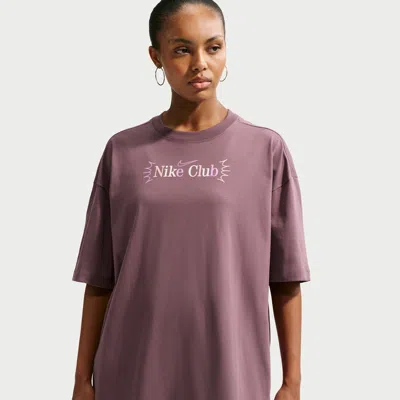 Nike Women's  Sportswear Classic Oversized T-shirt In Brown