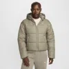 Nike Sportswear Classic Puffer Therma-fit Hooded Jacket In Green