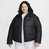 Nike Women's  Sportswear Classic Puffer Therma-fit Loose Hooded Jacket (plus Size) In Black