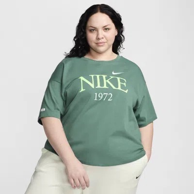 Nike Women's  Sportswear Classic T-shirt (plus Size) In Green