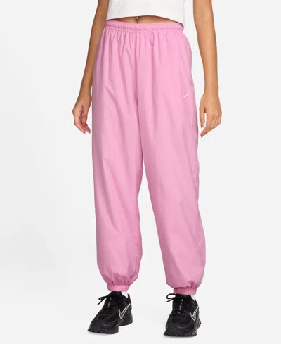 Nike Women's Sportswear Classic Uv Protection Joggers In Pink Rise,sail