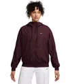 Nike Women's Sportswear Classic Zip-front Hooded Jacket In Burgundy