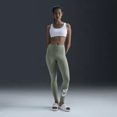 Nike Women's  Sportswear Classics High-waisted Graphic Leggings In Green