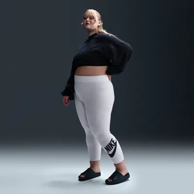 Nike Women's  Sportswear Classics High-waisted Graphic Leggings (plus Size) In Brown