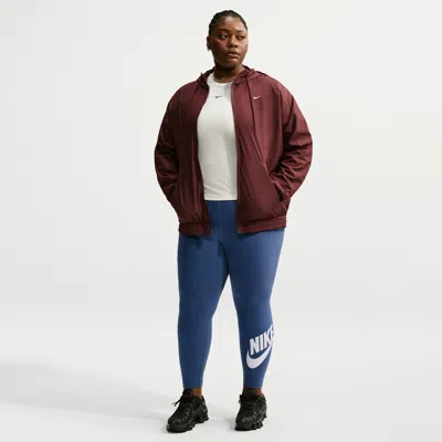 Nike Women's  Sportswear Classics High-waisted Graphic Leggings (plus Size) In Blue