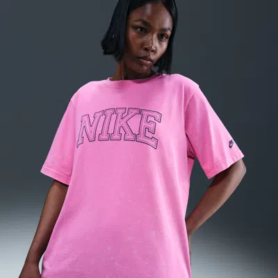 Nike Women's  Sportswear Classics Loose T-shirt In Pink
