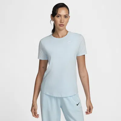 Nike Women's  Sportswear Club Essentials T-shirt In Glacier