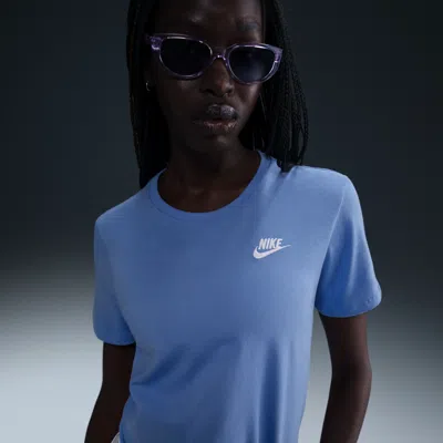 Nike Women's  Sportswear Club Essentials T-shirt In Blue