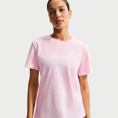 Nike Women's  Sportswear Club Essentials T-shirt In Pink