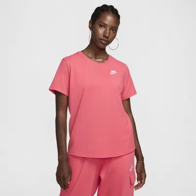 Nike Women's  Sportswear Club Essentials T-shirt In Pink