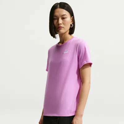 Nike Women's  Sportswear Club Essentials T-shirt In Purple