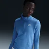 Nike Women's  Sportswear Club Fleece 1/2-zip Sweatshirt In Blue