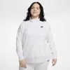 Nike Women's  Sportswear Club Fleece 1/2-zip Sweatshirt (plus Size) In Brown