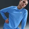 Nike Women's  Sportswear Club Fleece Crew-neck Sweatshirt In Blue