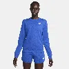 Nike Women's  Sportswear Club Fleece Crew-neck Sweatshirt In Blue