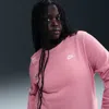 Nike Women's  Sportswear Club Fleece Crew-neck Sweatshirt (plus Size) In Pink