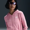Nike Women's  Sportswear Club Fleece Full-zip Hoodie In Pink