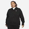 Nike Plus Size Sportswear Club Fleece Full-zip Hoodie In Black