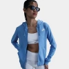 Nike Women's Sportswear Club Fleece Full-zip Hoodie In University Blue/white