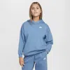 Nike Sportswear Club Fleece Big Kids' Oversized Pullover Hoodie In Blue