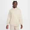Nike Sportswear Club Fleece Big Kids' Oversized Pullover Hoodie In Brown
