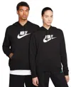 Nike Women's  Sportswear Club Fleece Logo Pullover Hoodie In Black